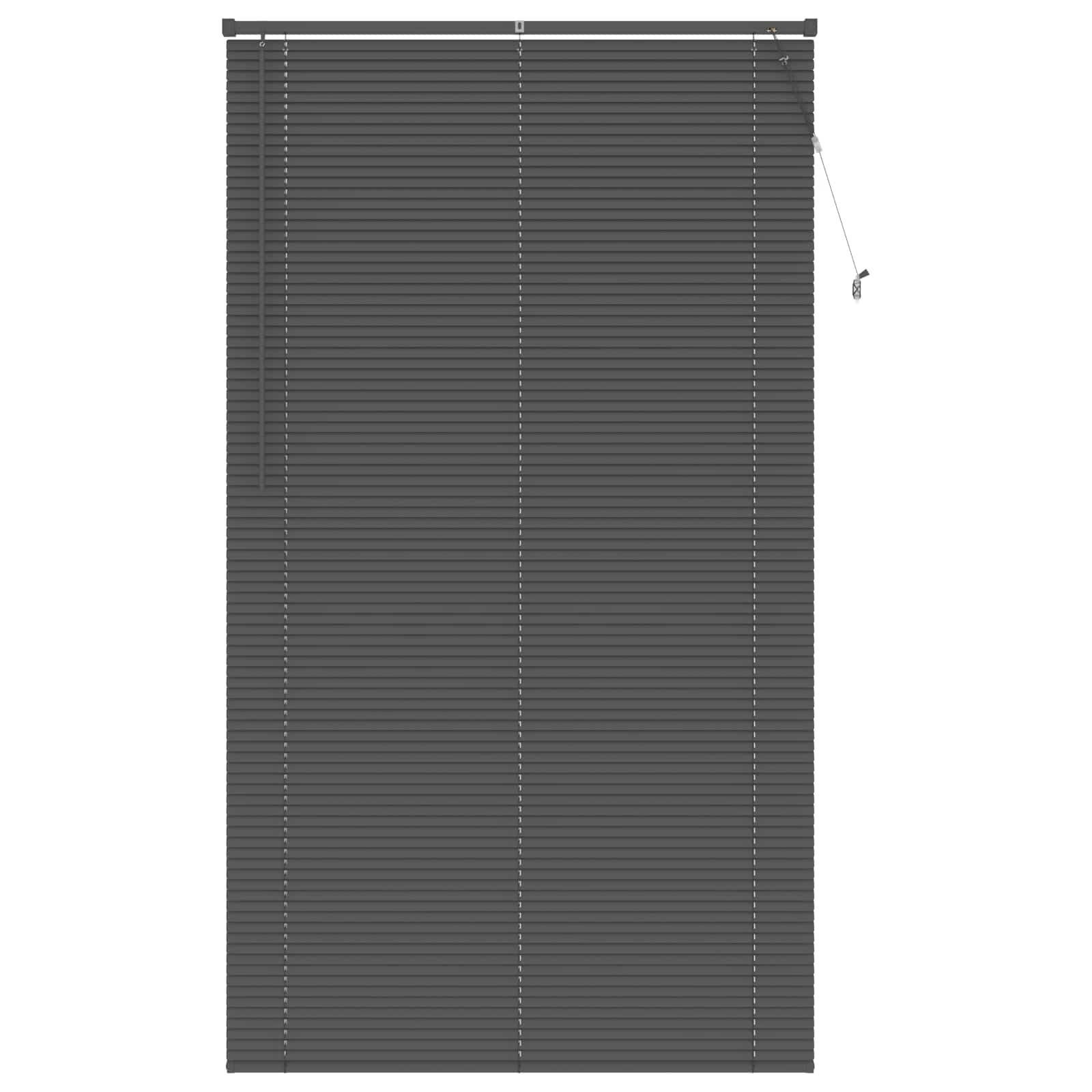 Jalousie Silber Grau 213 x 110 cm 25 mm PVC