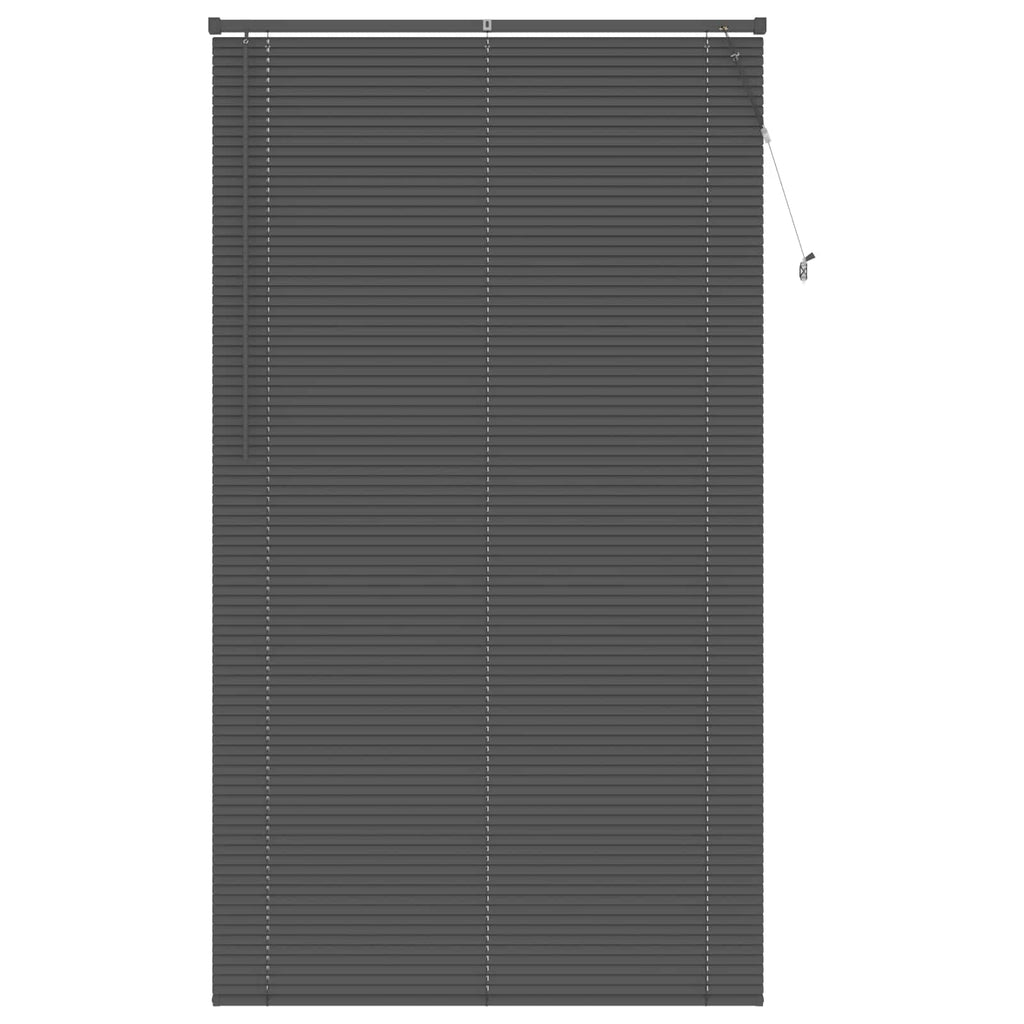 Jalousie Silber Grau 213 x 120 cm 25 mm PVC