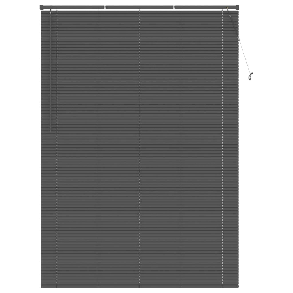 Jalousie Silber Grau 213 x 140 cm 25 mm PVC