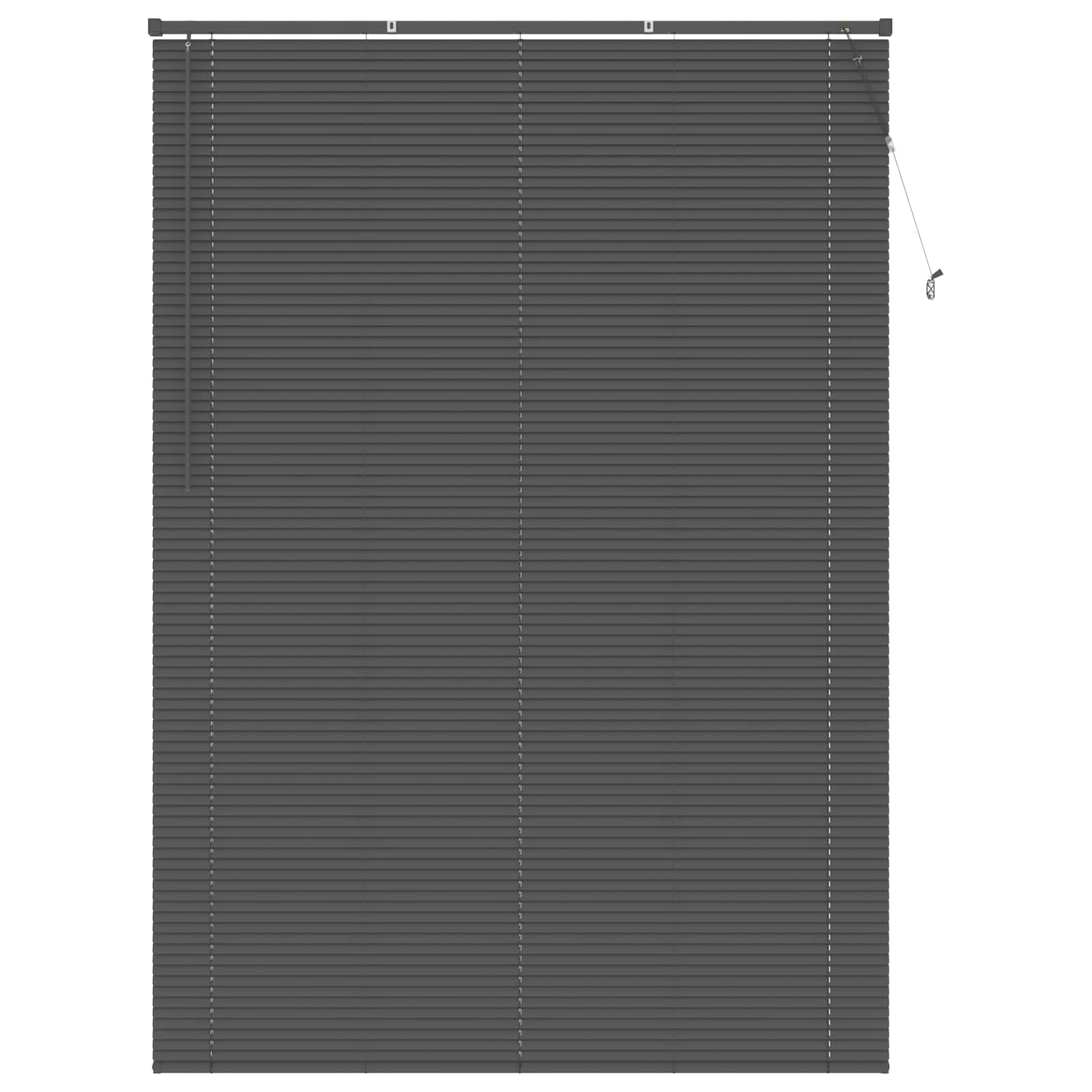 Jalousie Silber Grau 213 x 150 cm 25 mm PVC