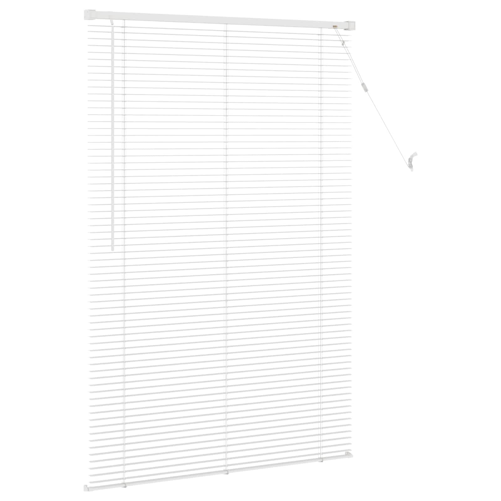Jalousie Weiß 150 x 90 cm 25 mm PVC