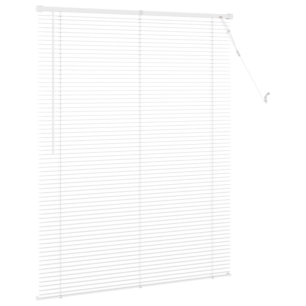 Jalousie Weiß 150 x 120 cm 25 mm PVC