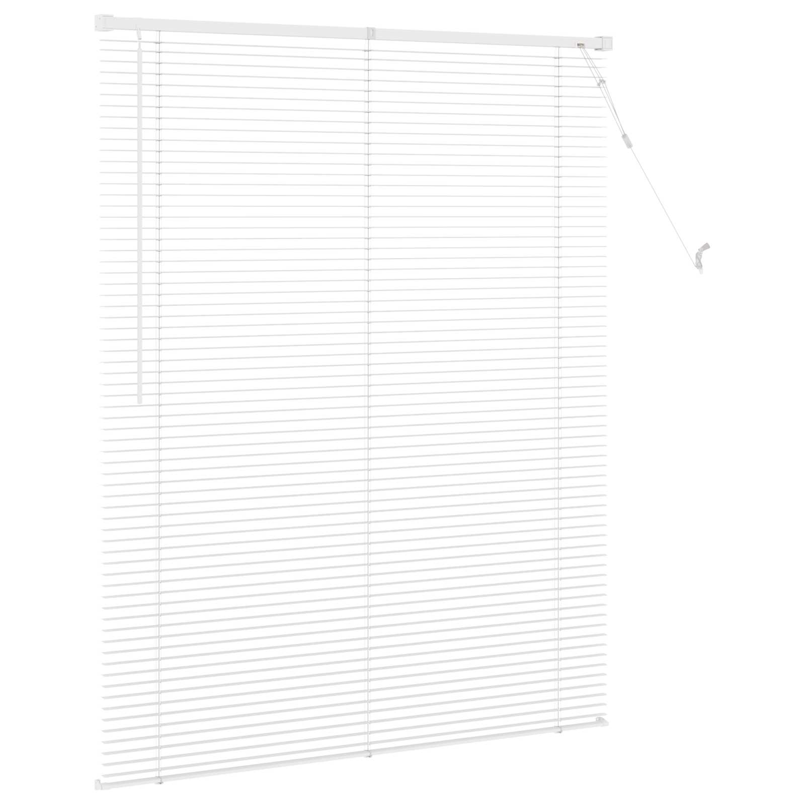 Jalousie Weiß 150 x 120 cm 25 mm PVC
