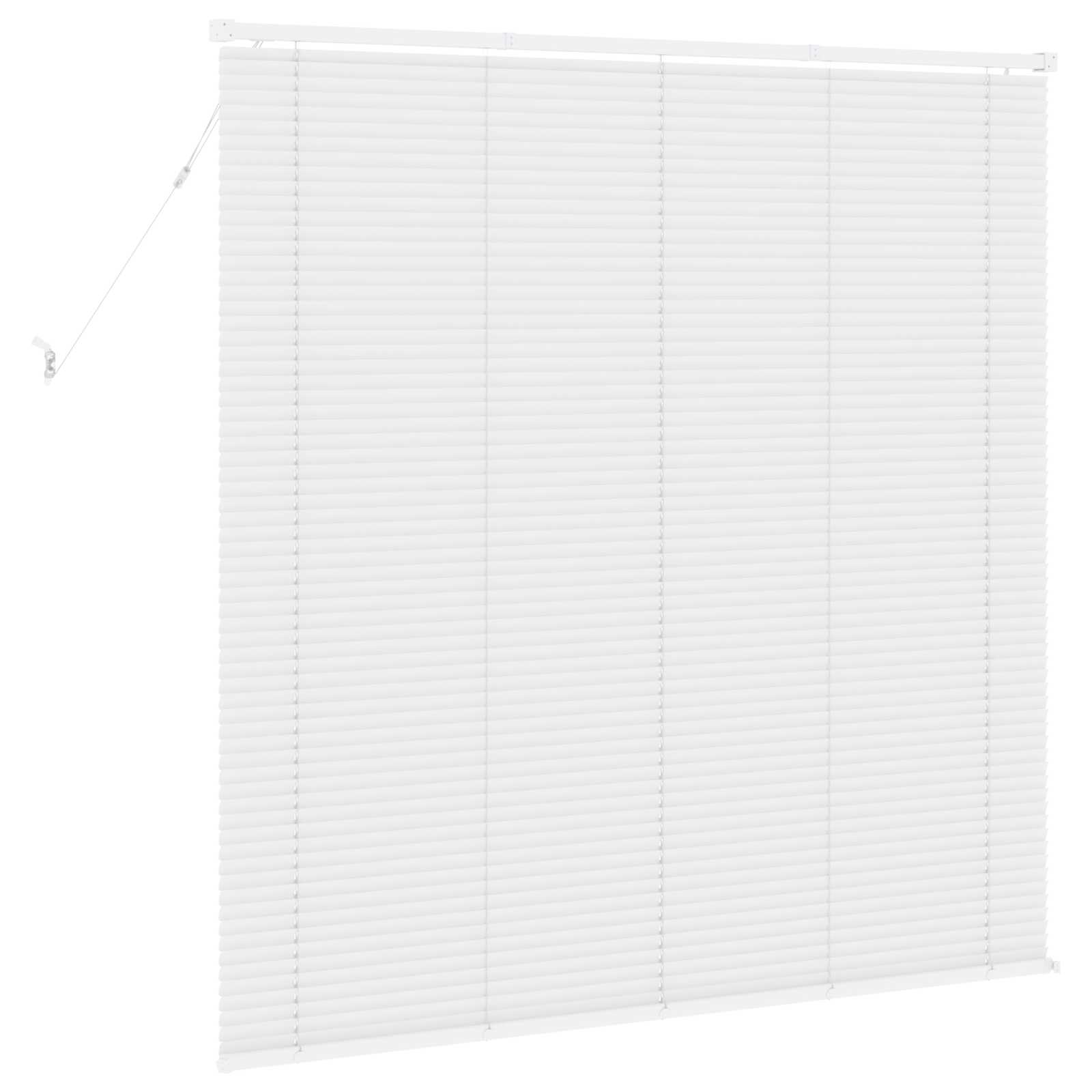 Jalousie Weiß 150 x 150 cm 25 mm PVC
