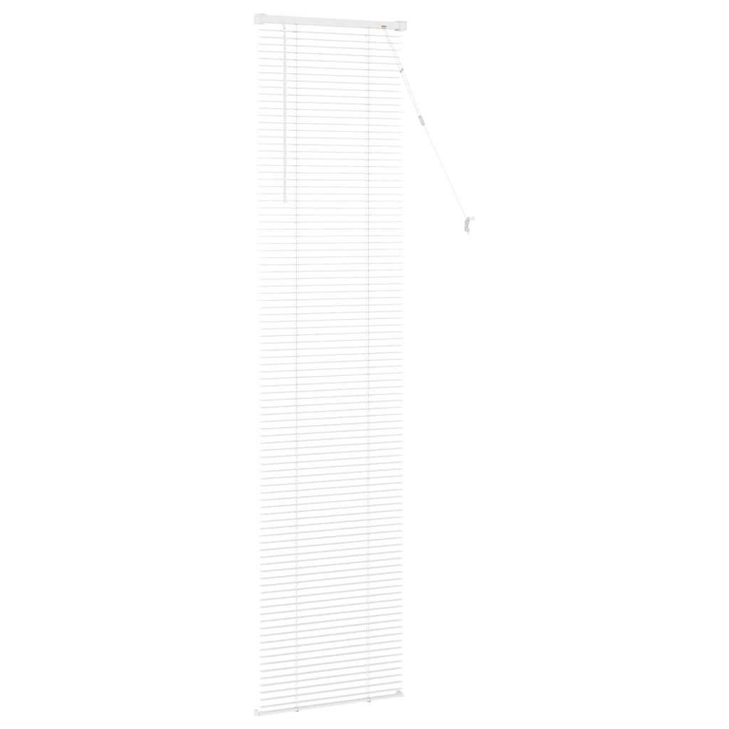 Jalousie Weiß 213 x 40 cm 25 mm PVC