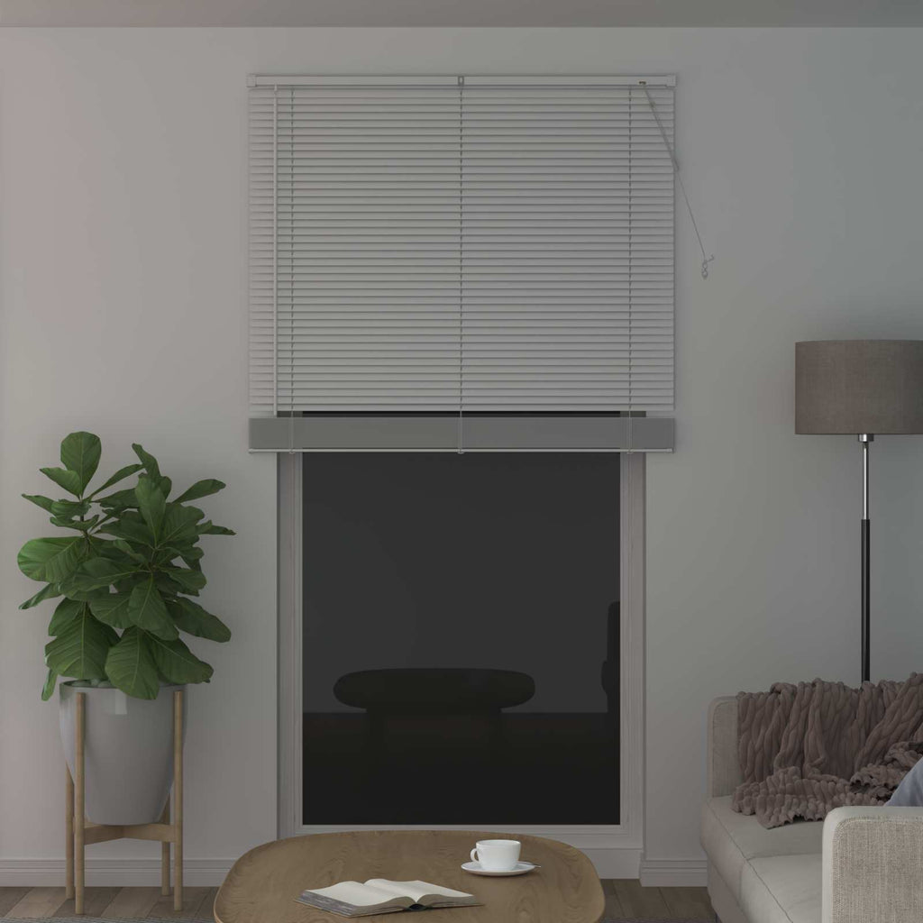 Jalousie Weiß 213 x 120 cm 25 mm PVC