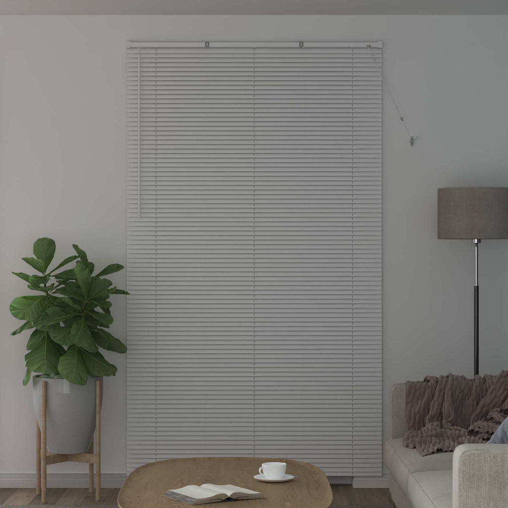 Jalousie Weiß 213 x 140 cm 25 mm PVC