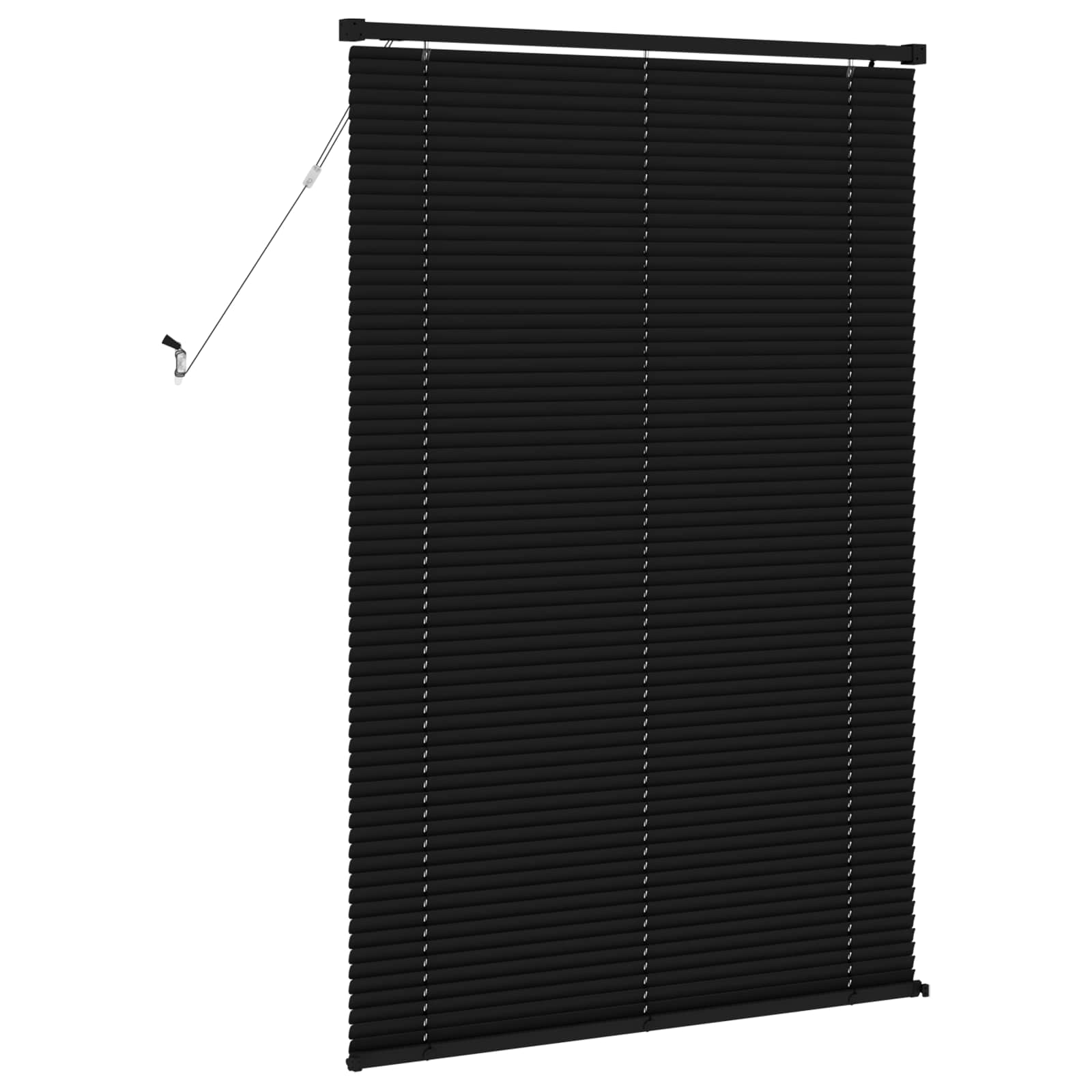 Jalousie Schwarz 150 x 90 cm 25 mm PVC