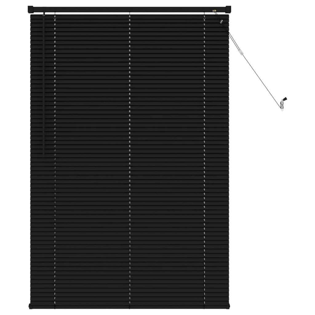 Jalousie Schwarz 150 x 100 cm 25 mm PVC