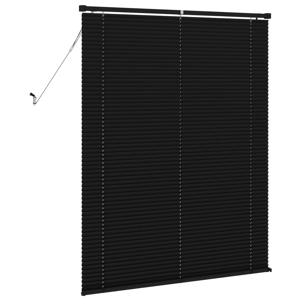 Jalousie Schwarz 150 x 120 cm 25 mm PVC