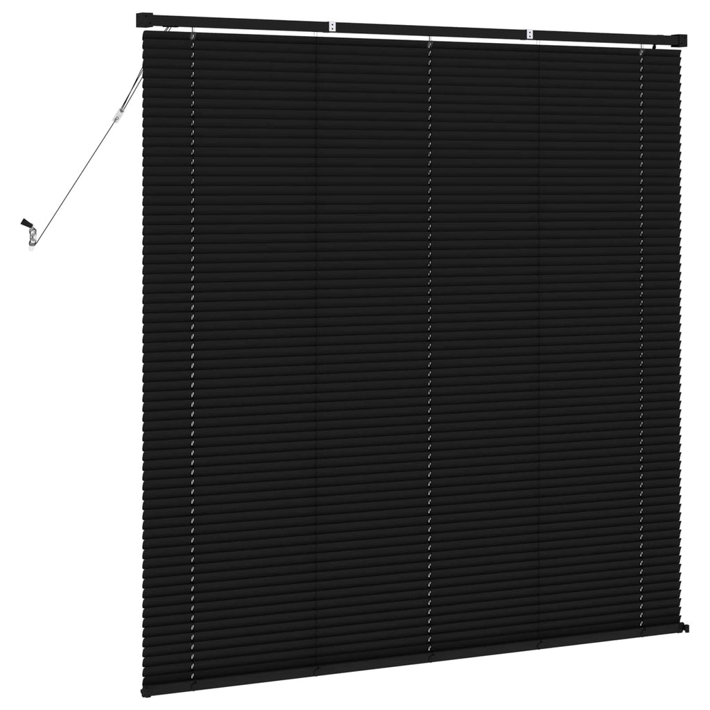 Jalousie Schwarz 150 x 150 cm 25 mm PVC