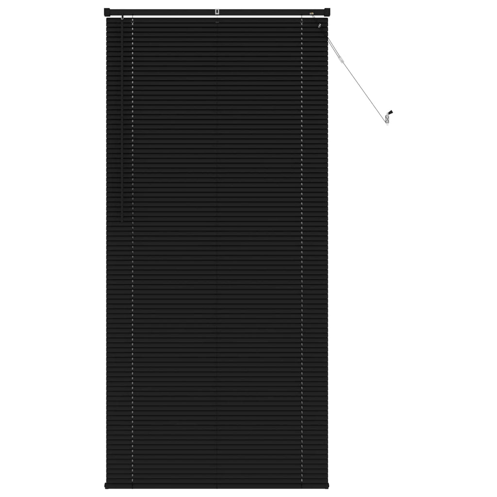 Jalousie Schwarz 213 x 90 cm 25 mm PVC