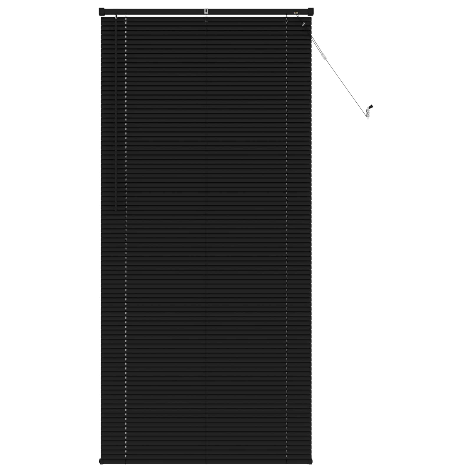 Jalousie Schwarz 213 x 100 cm 25 mm PVC