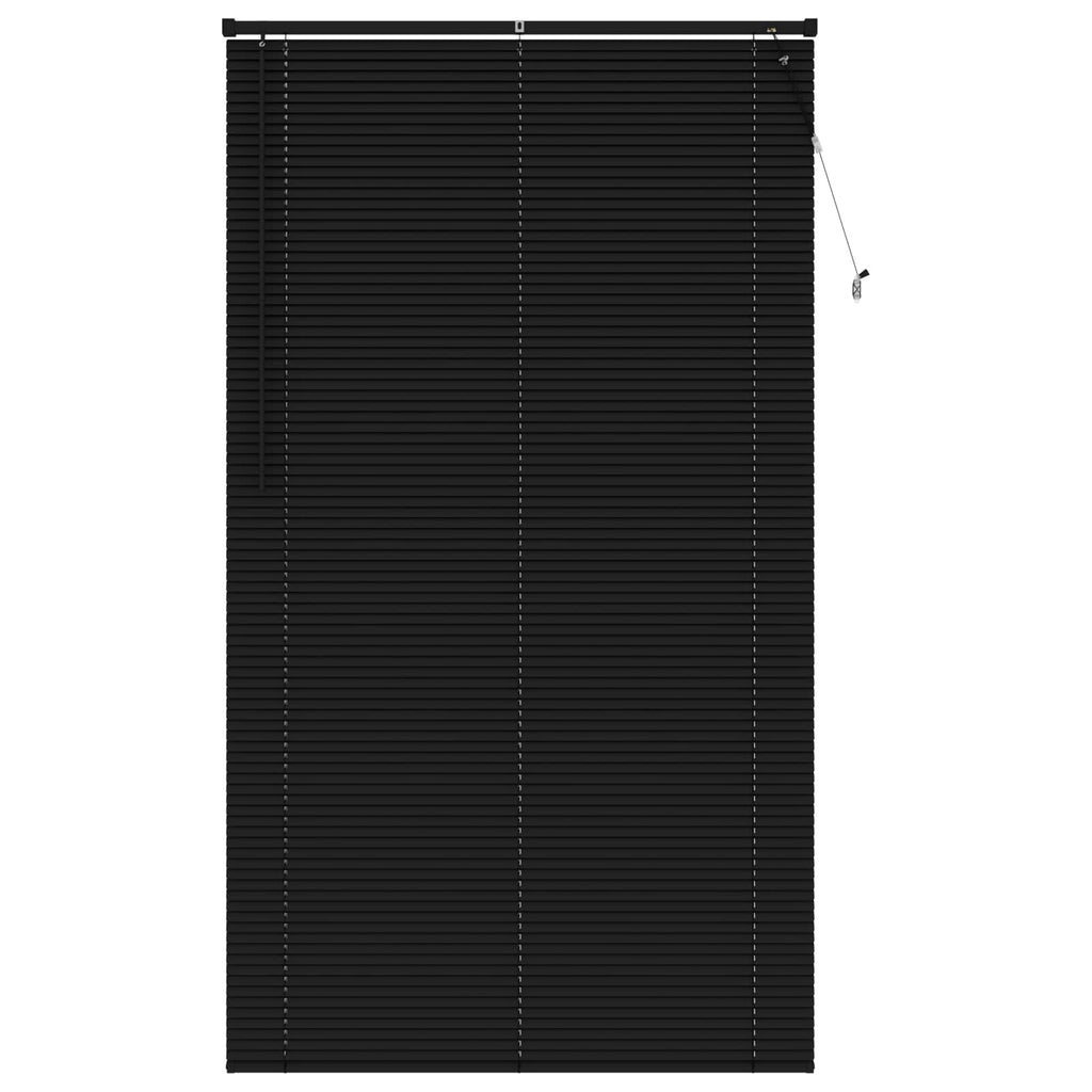 Jalousie Schwarz 213 x 120 cm 25 mm PVC