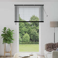 Jalousie Schwarz 213 x 140 cm 25 mm PVC