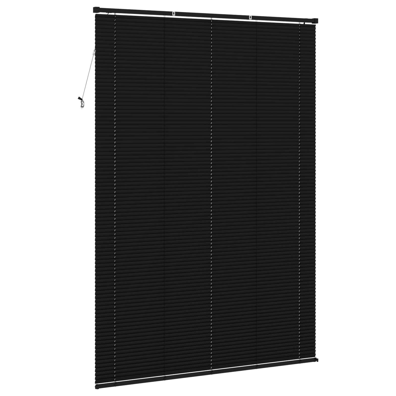 Jalousie Schwarz 213 x 150 cm 25 mm PVC