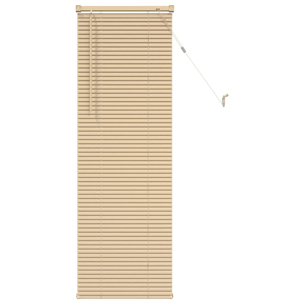 Jalousie Hellbraun mit Muster 150 x 60 cm 25 mm PVC