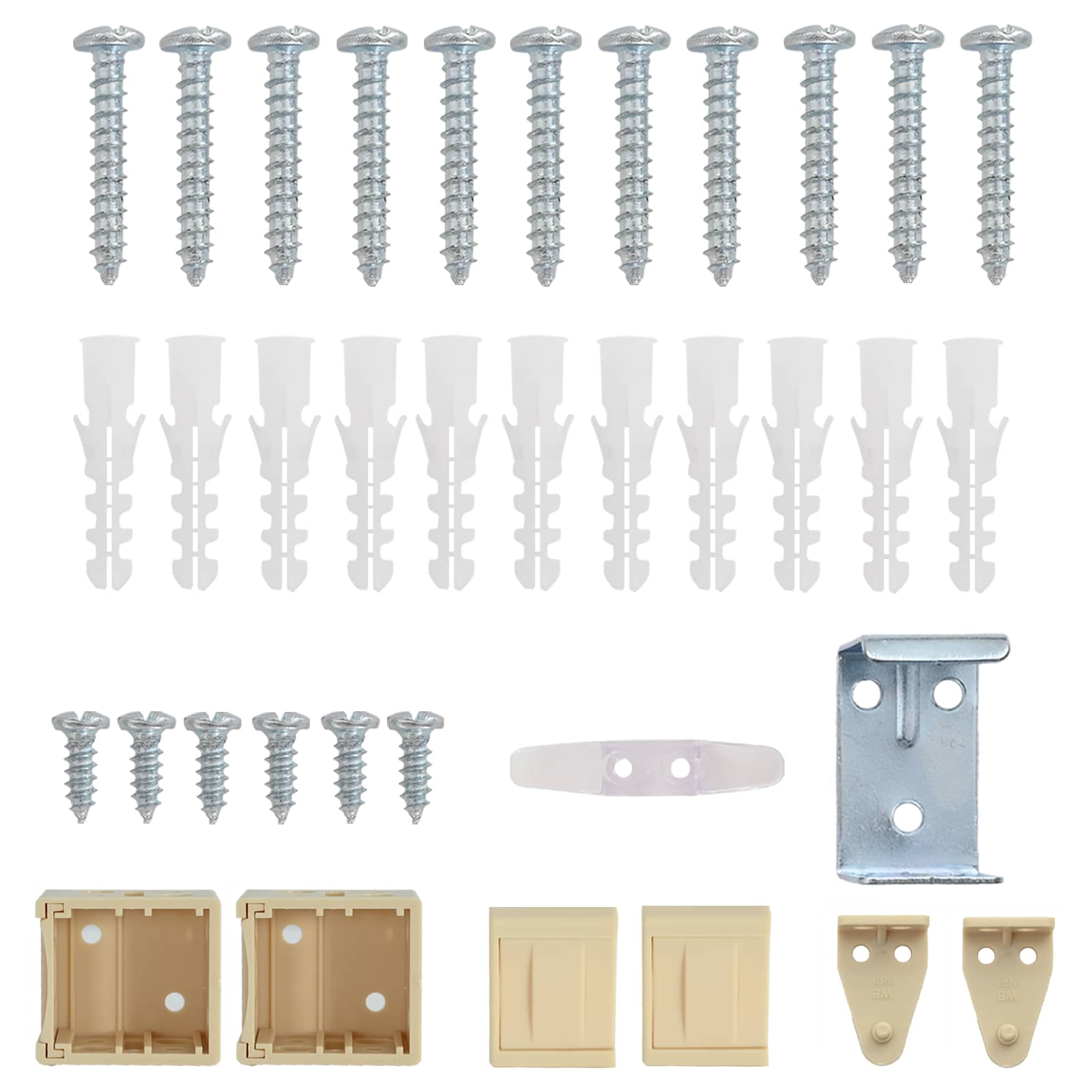 Jalousie Hellbraun mit Muster 150 x 100 cm 25 mm PVC