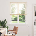 Jalousie Hellbraun mit Muster 150 x 100 cm 25 mm PVC