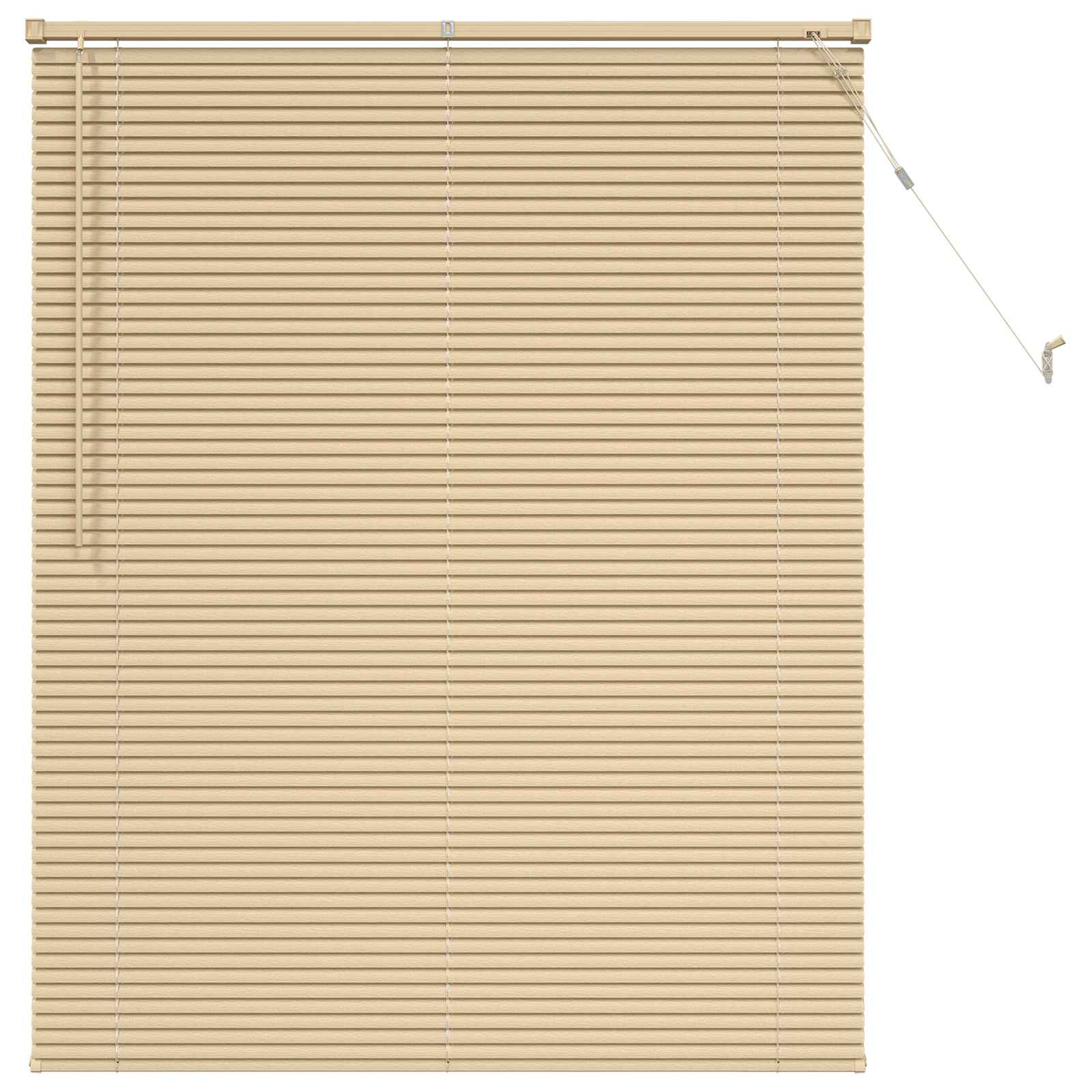 Jalousie Hellbraun mit Muster 150 x 120 cm 25 mm PVC