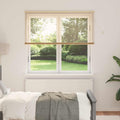 Jalousie Hellbraun mit Muster 150 x 140 cm 25 mm PVC