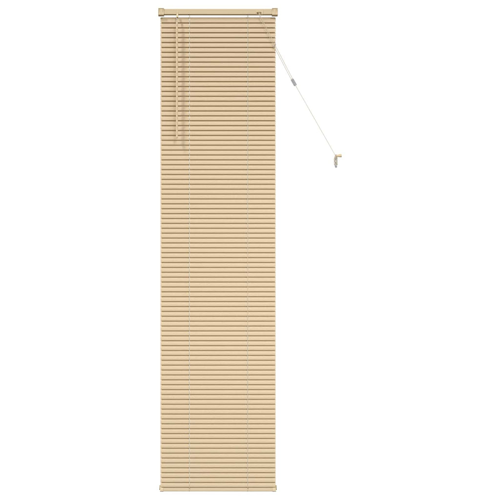 Jalousie Hellbraun mit Muster 213 x 40 cm 25 mm PVC