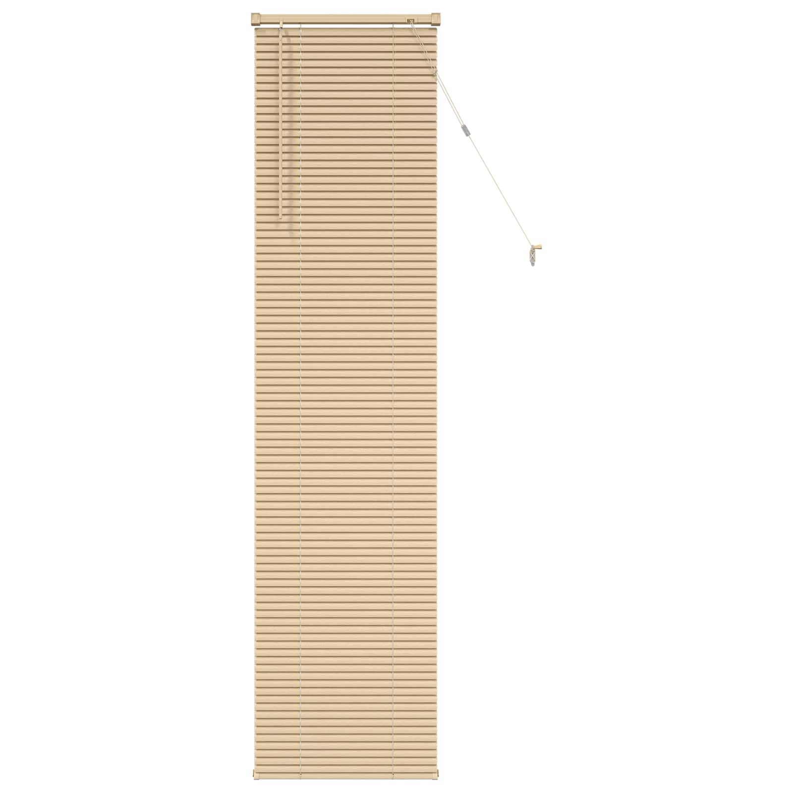 Jalousie Hellbraun mit Muster 213 x 40 cm 25 mm PVC