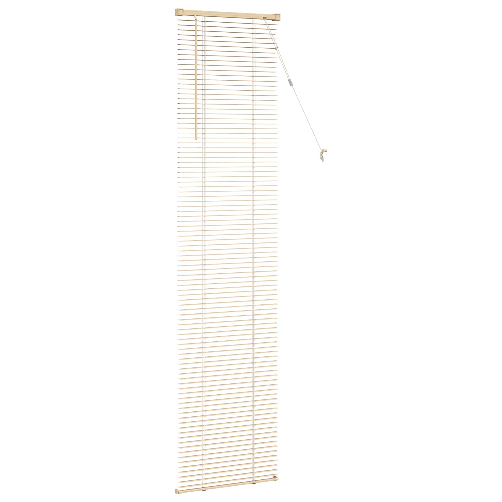 Jalousie Hellbraun mit Muster 213 x 60 cm 25 mm PVC