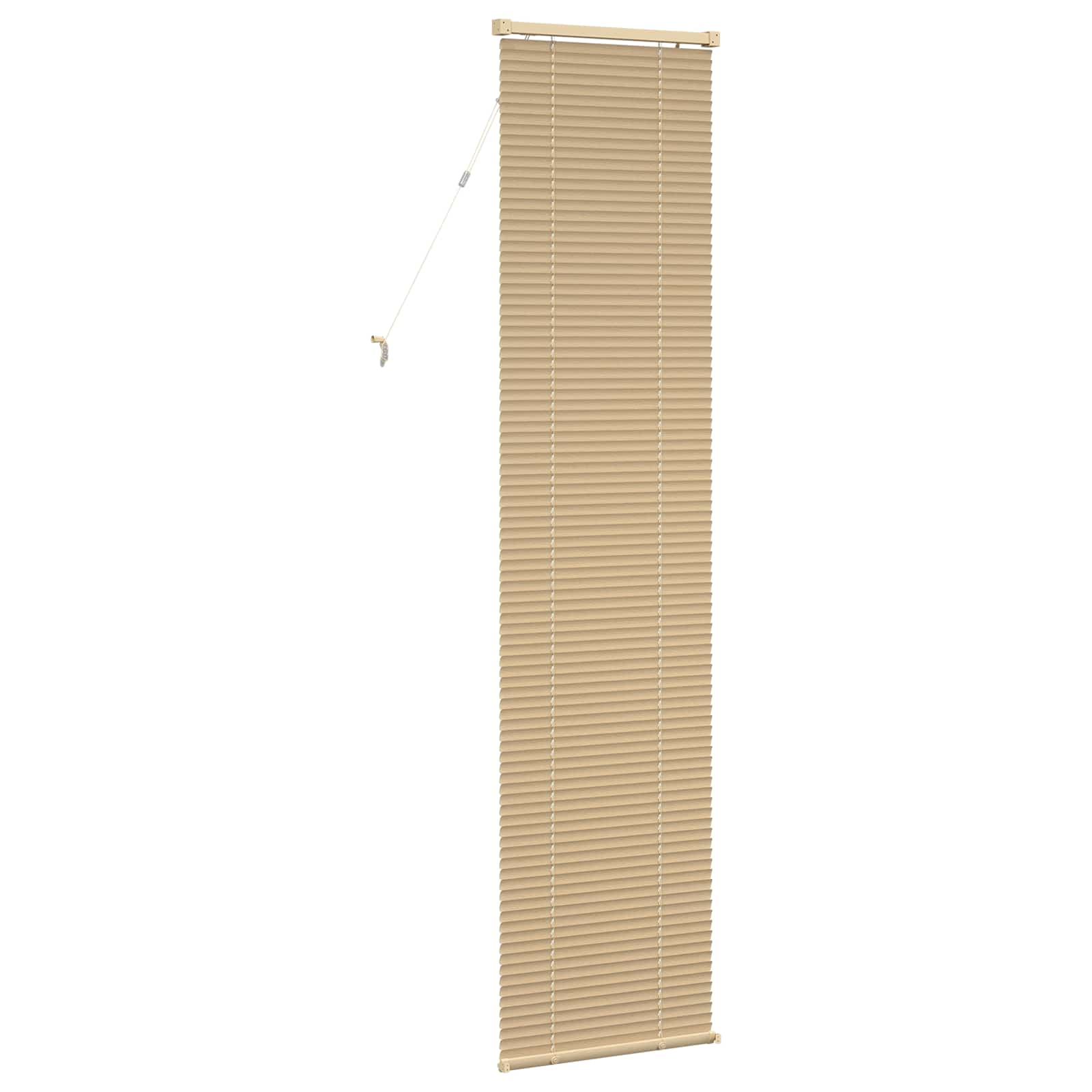 Jalousie Hellbraun mit Muster 213 x 60 cm 25 mm PVC