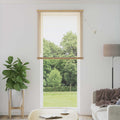 Jalousie Hellbraun mit Muster 213 x 80 cm 25 mm PVC