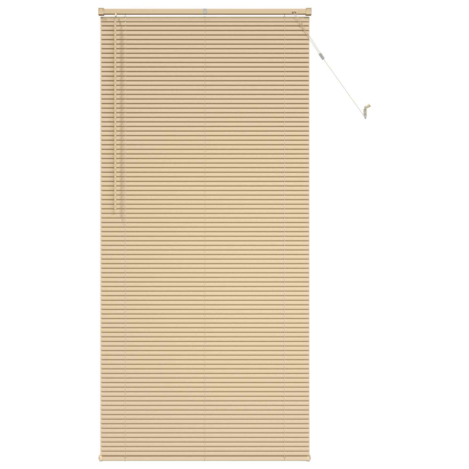 Jalousie Hellbraun mit Muster 213 x 90 cm 25 mm PVC
