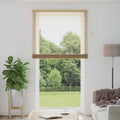 Jalousie Hellbraun mit Muster 213 x 110 cm 25 mm PVC