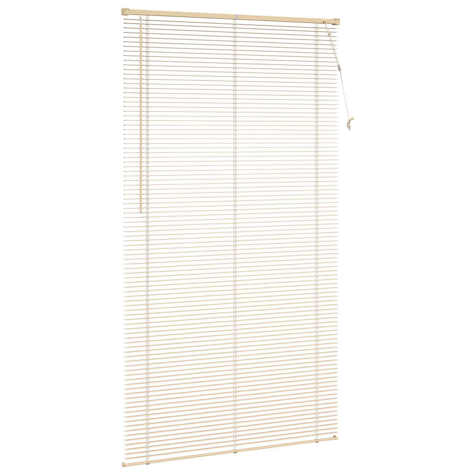 Jalousie Hellbraun mit Muster 213 x 110 cm 25 mm PVC