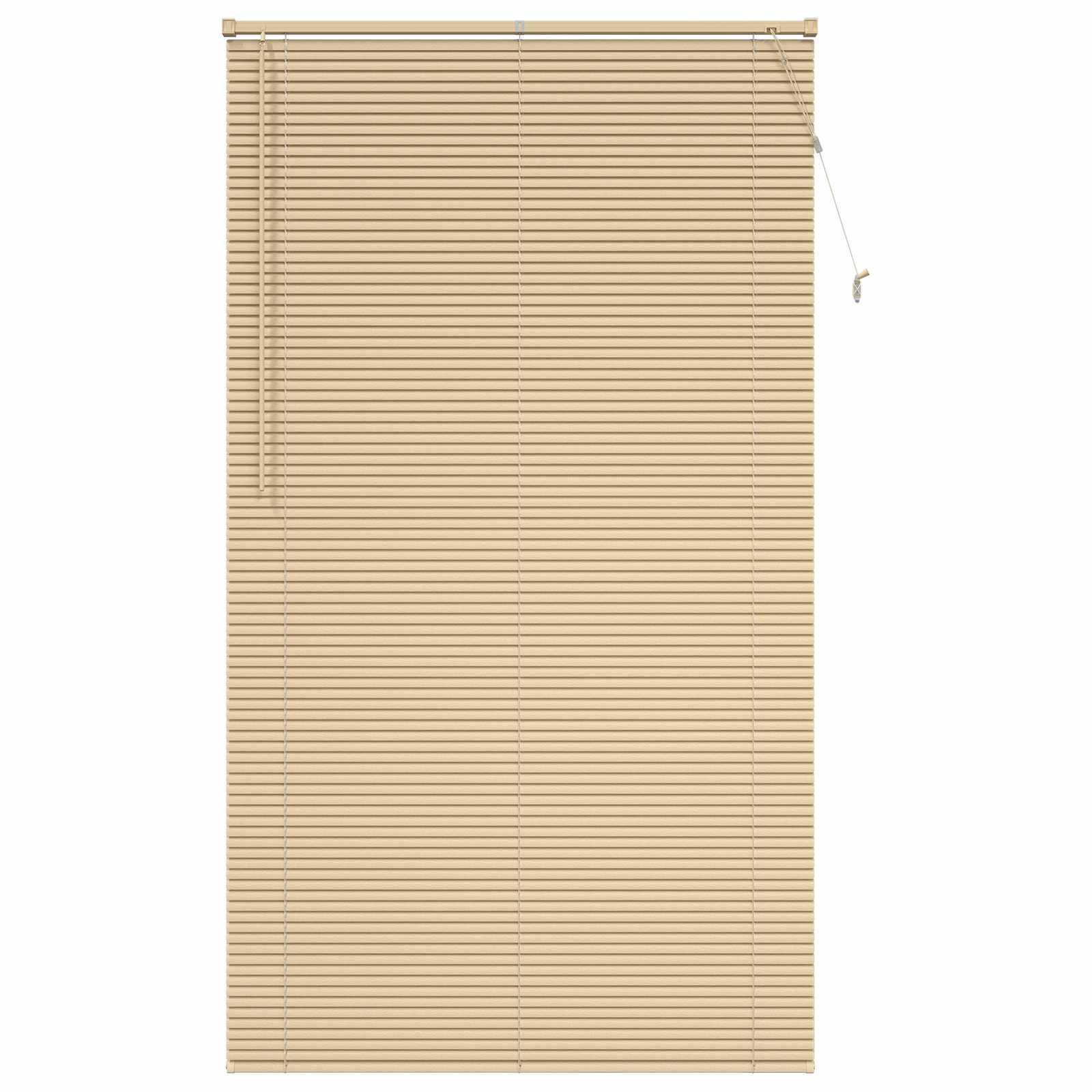 Jalousie Hellbraun mit Muster 213 x 110 cm 25 mm PVC