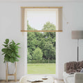 Jalousie Hellbraun mit Muster 213 x 140 cm 25 mm PVC