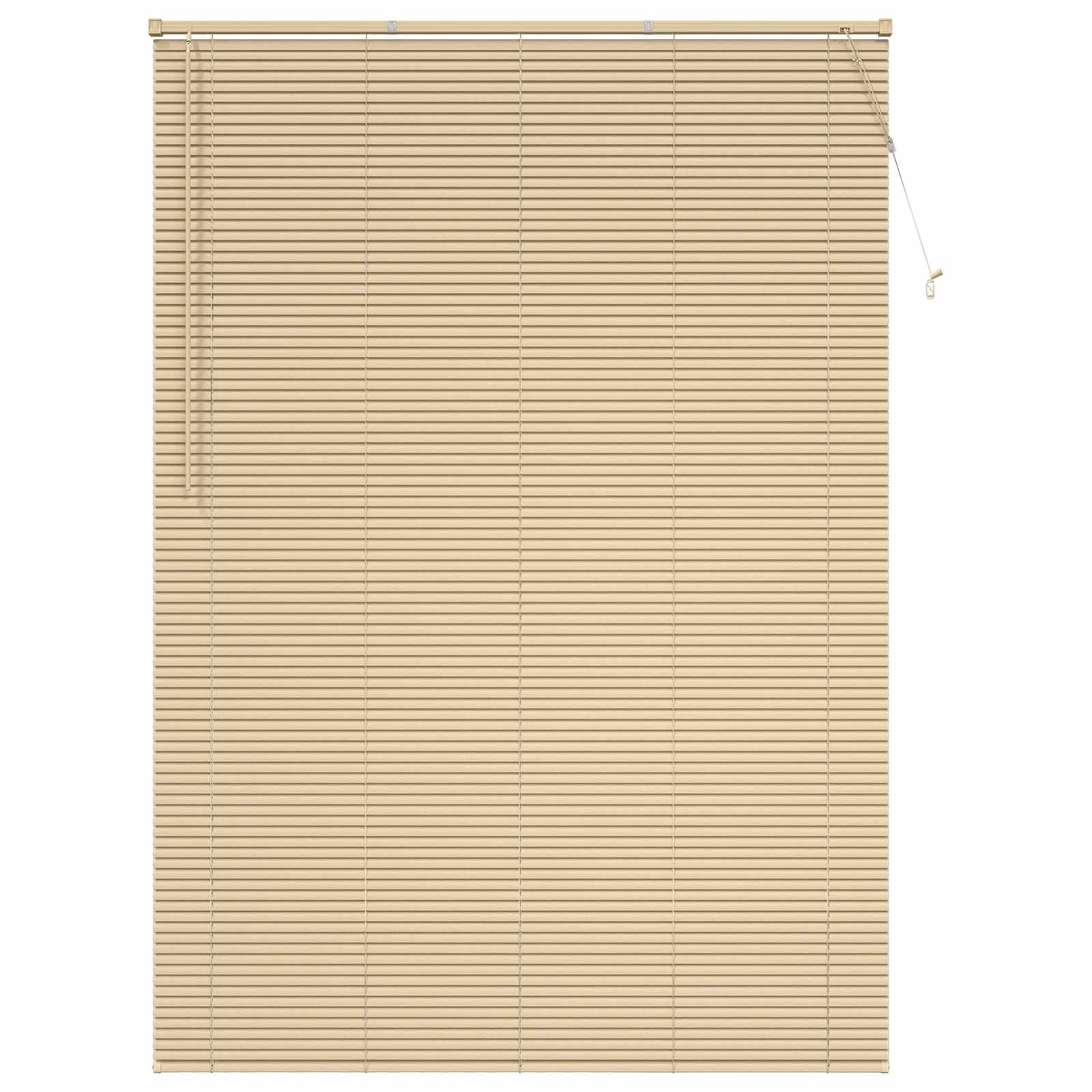 Jalousie Hellbraun mit Muster 213 x 140 cm 25 mm PVC