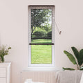 Jalousie Dunkelbraun mit Muster 150 x 60 cm 25 mm PVC