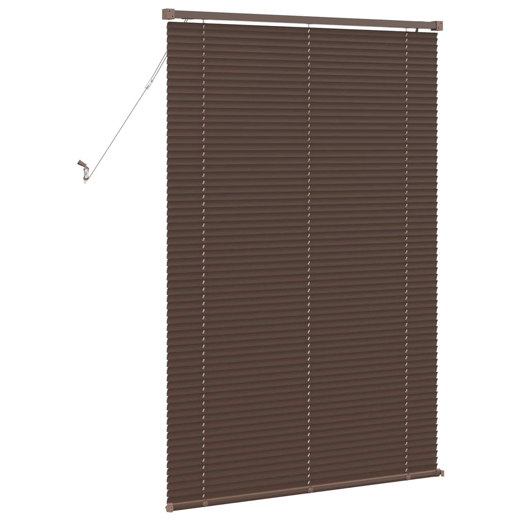 Jalousie Dunkelbraun mit Muster 150 x 90 cm 25 mm PVC