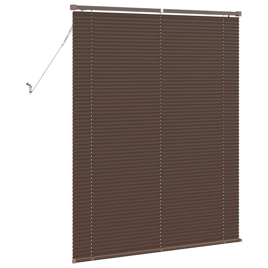 Jalousie Dunkelbraun mit Muster 150 x 120 cm 25 mm PVC
