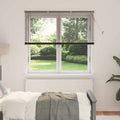 Jalousie Dunkelbraun mit Muster 150 x 130 cm 25 mm PVC