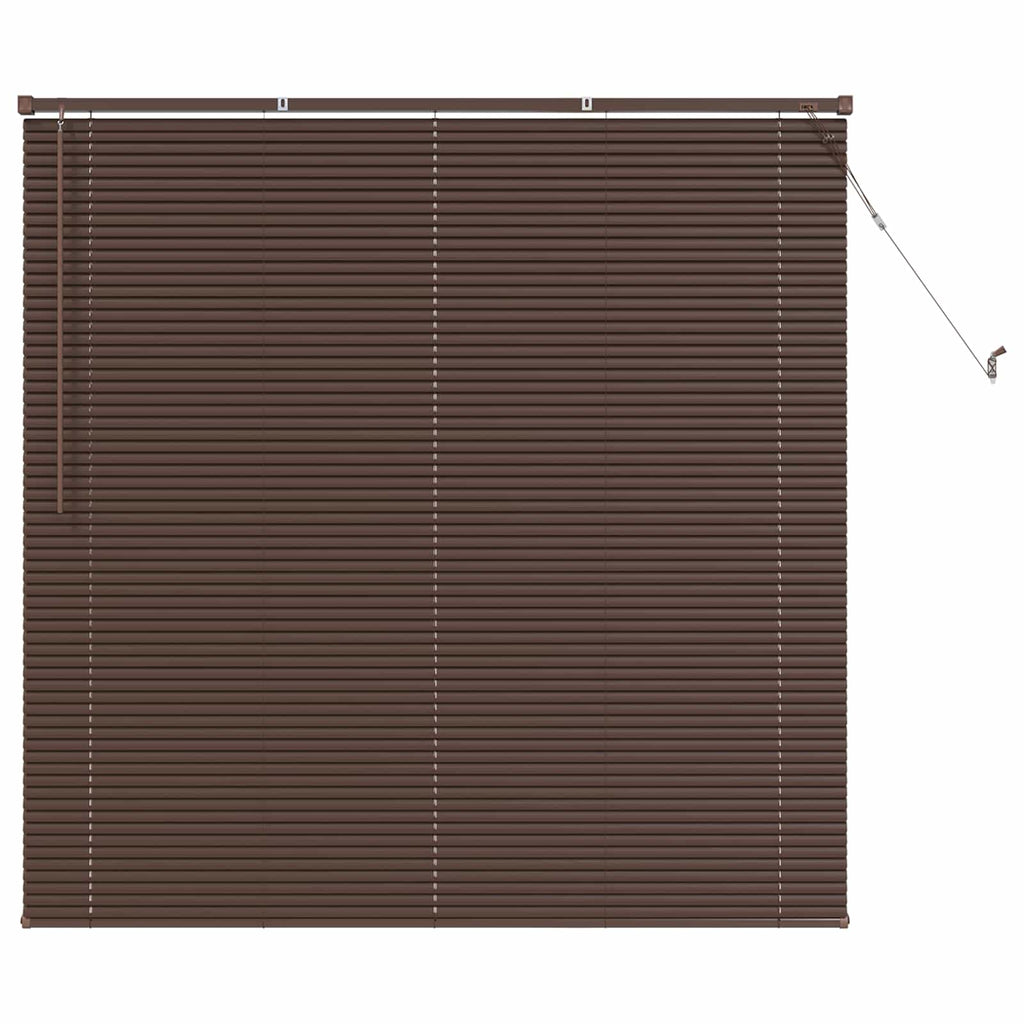 Jalousie Dunkelbraun 160 x 150 cm 25 mm PVC
