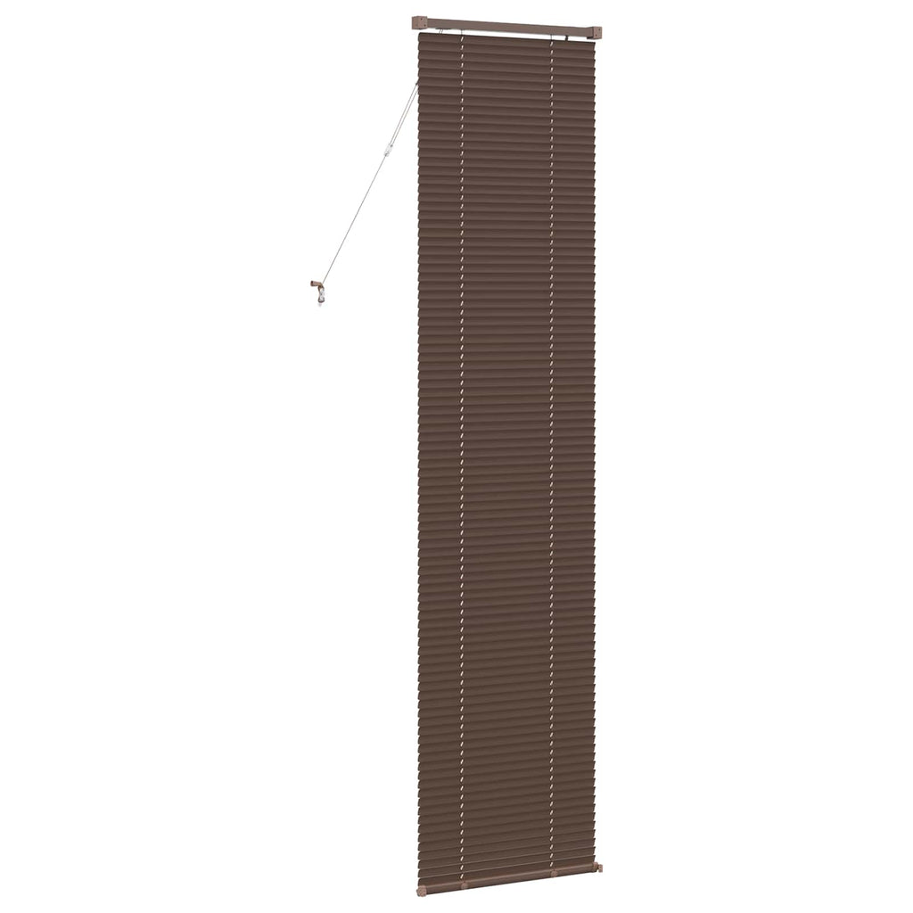 Jalousie Dunkelbraun mit Muster 213 x 60 cm 25 mm PVC