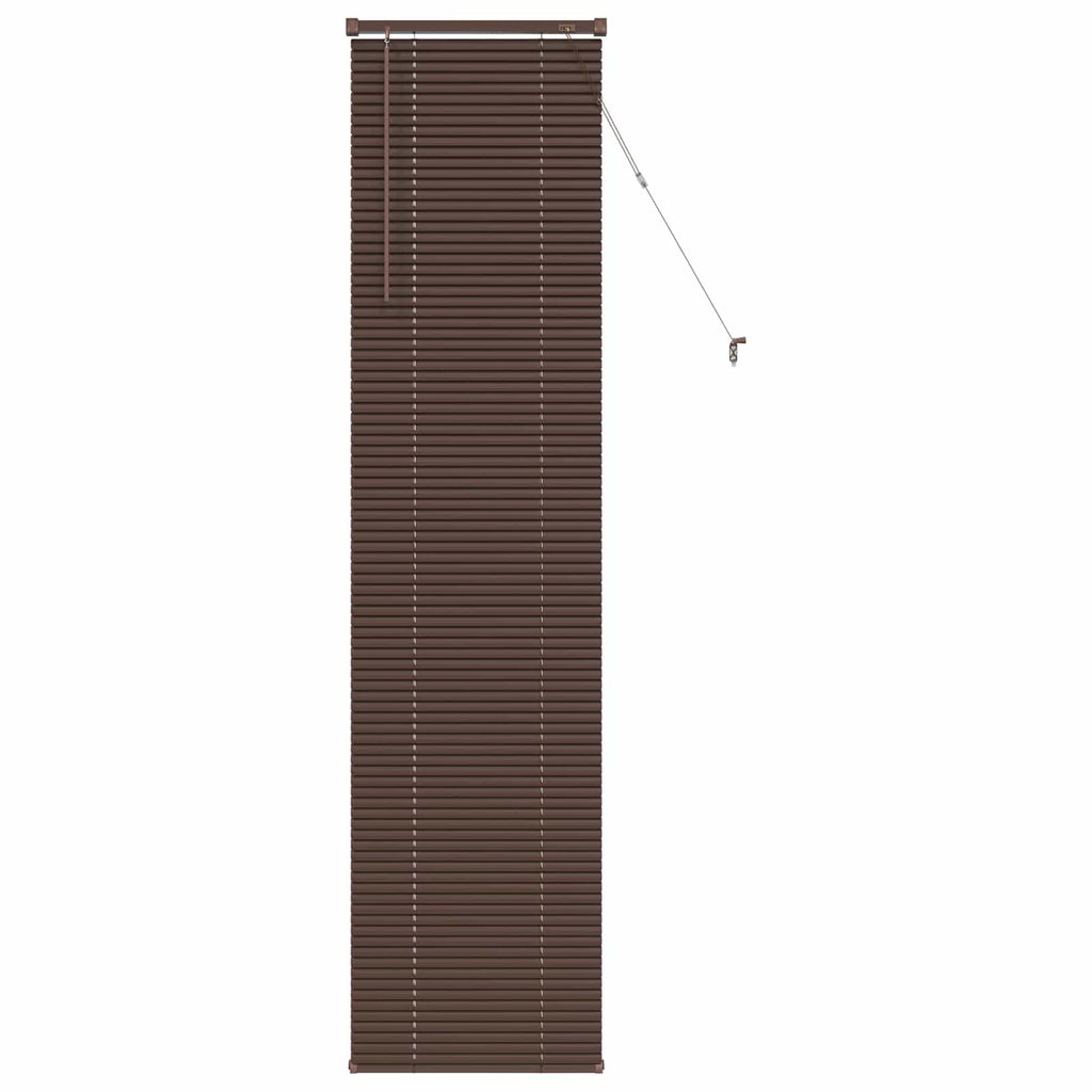 Jalousie Dunkelbraun mit Muster 213 x 60 cm 25 mm PVC