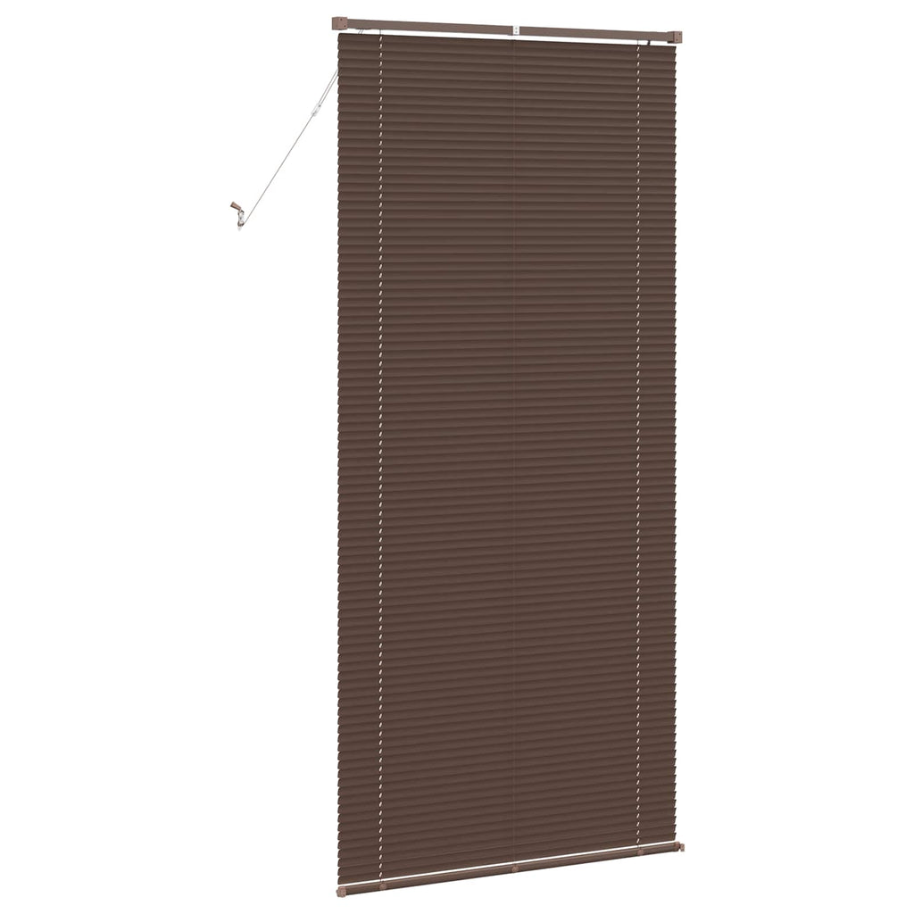 Jalousie Dunkelbraun mit Muster 213 x 80 cm 25 mm PVC