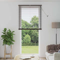 Jalousie Dunkelbraun mit Muster 213 x 90 cm 25 mm PVC