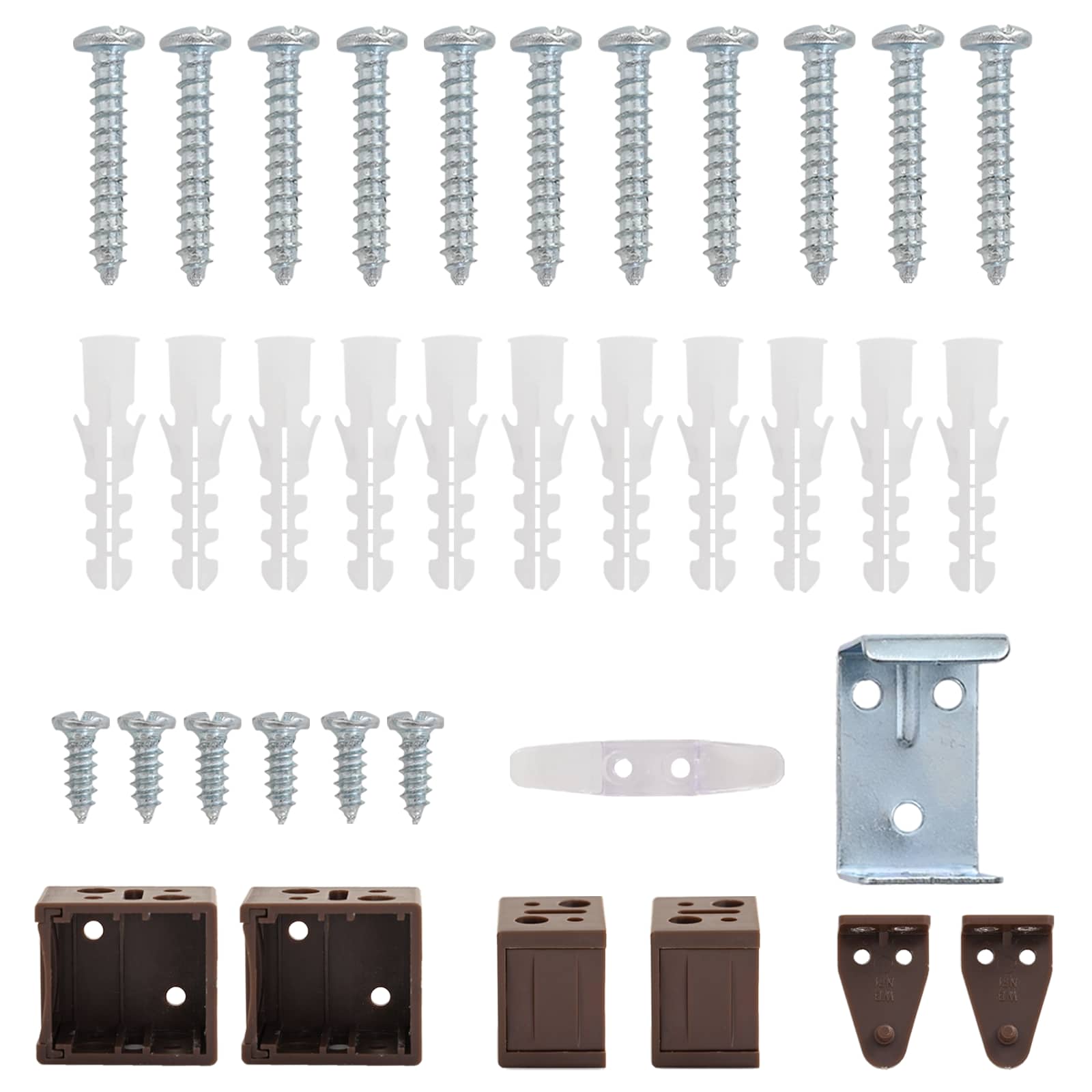 Jalousie Dunkelbraun mit Muster 213 x 120 cm 25 mm PVC