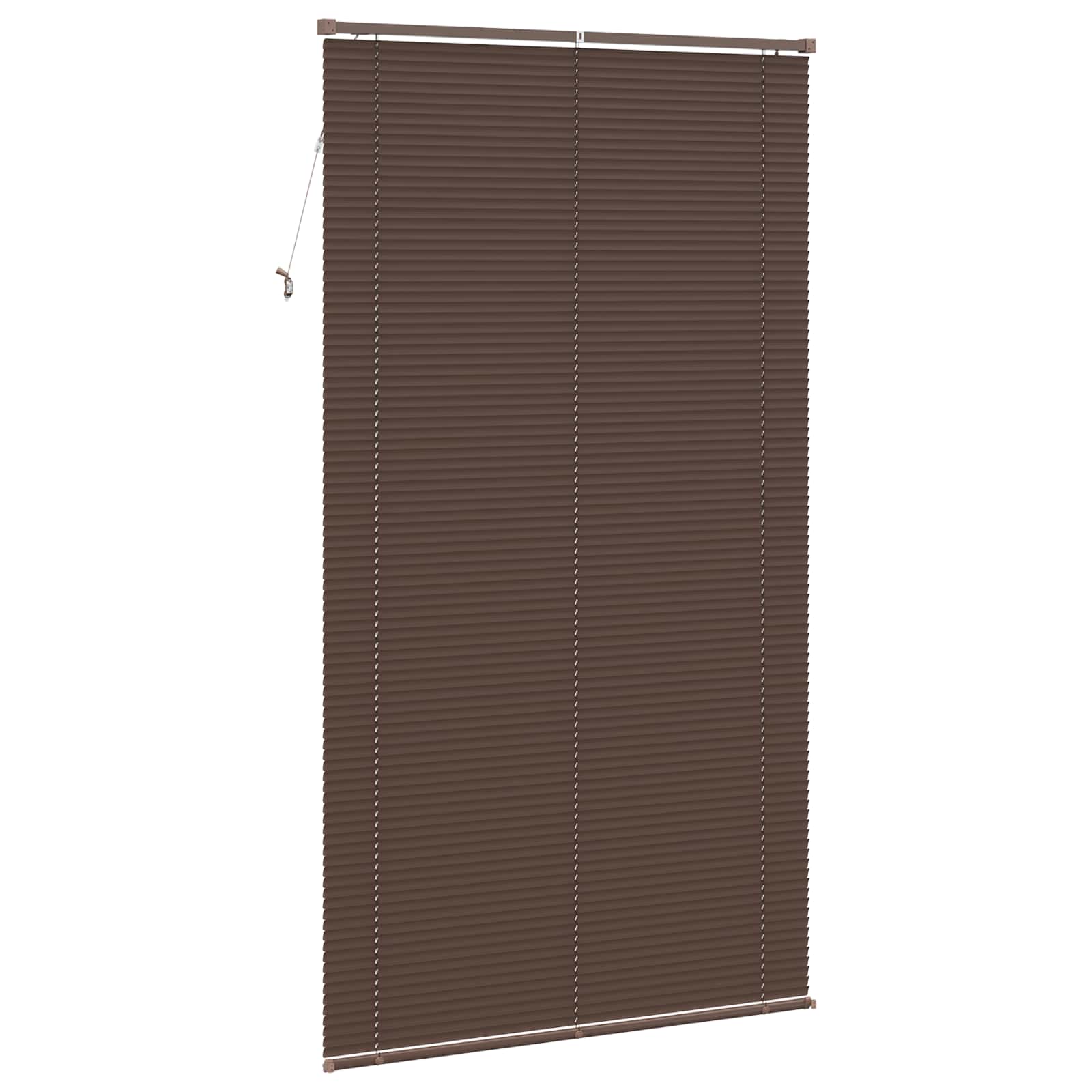 Jalousie Dunkelbraun mit Muster 213 x 120 cm 25 mm PVC