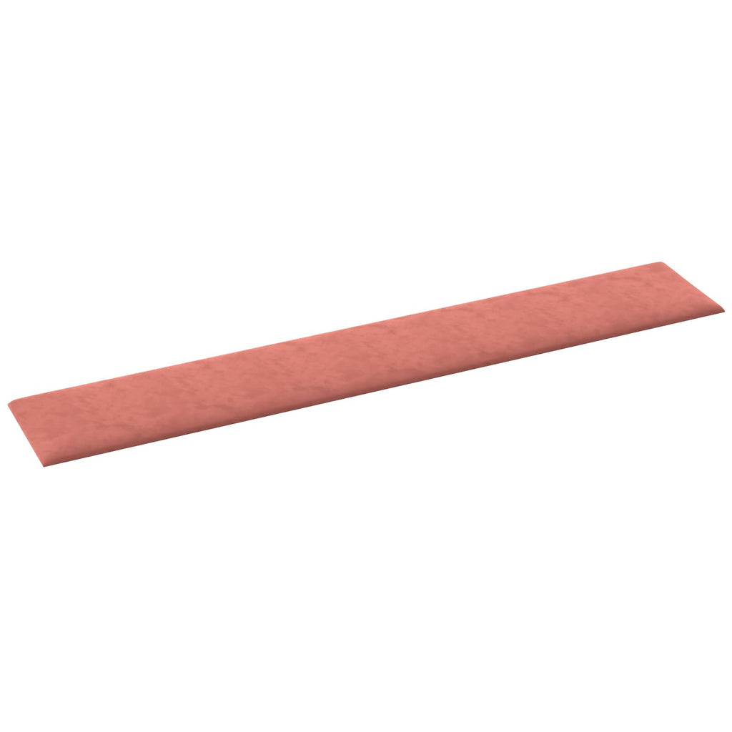 Wandkopfteilen 12 pcs Rosa Samt