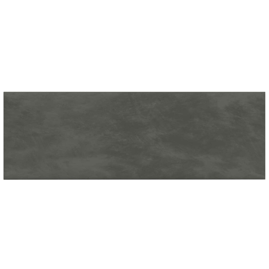 Wandkopfteilen 12 pcs Dunkelgrau Samt