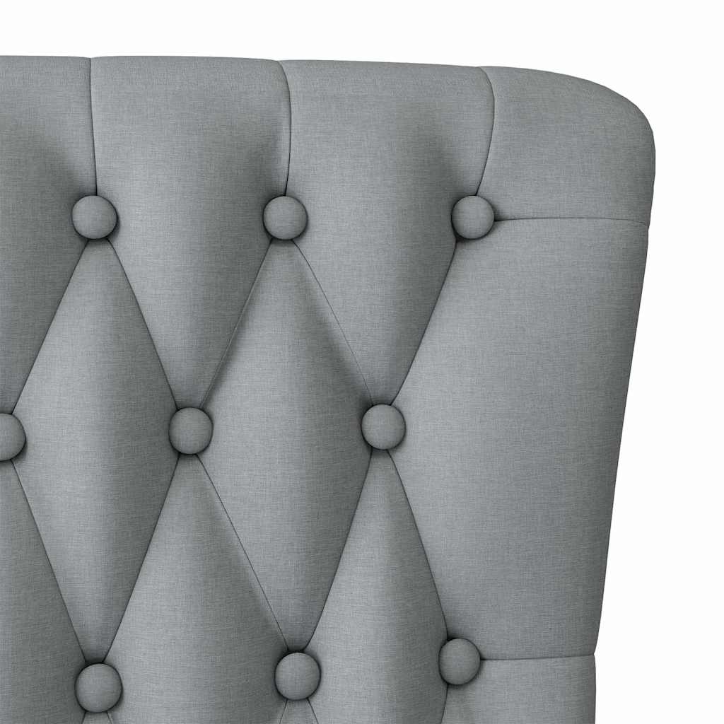 Schlafsessel Hellgrau 56,5 x 70 x 110 cm Stoff